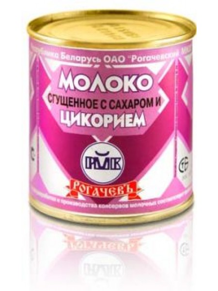 конс. Молоко цельное сгущ. с сах. Цикорий 7% 380 гр ж/б Рогачев конс. Молоко цельное сгущ. с сах. Цикорий 7% 380 гр ж/б Рогачев